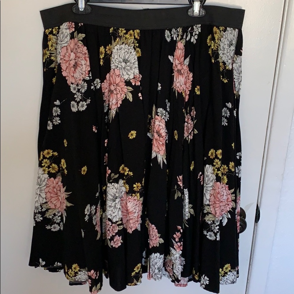 Torrid Floral Midi Skirt